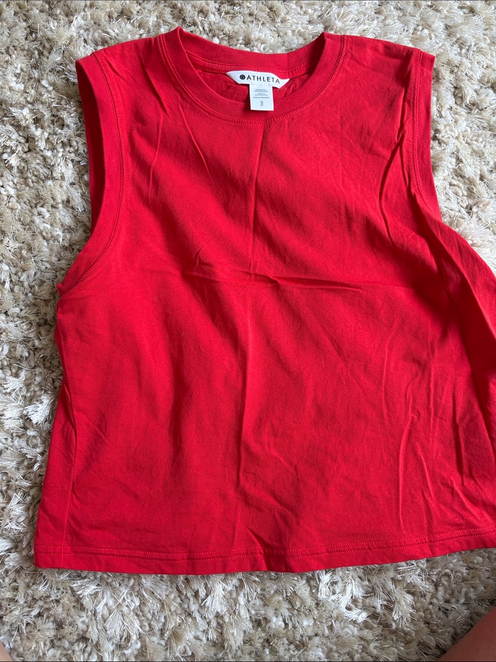 Athleta true cotton crop  Tank Top